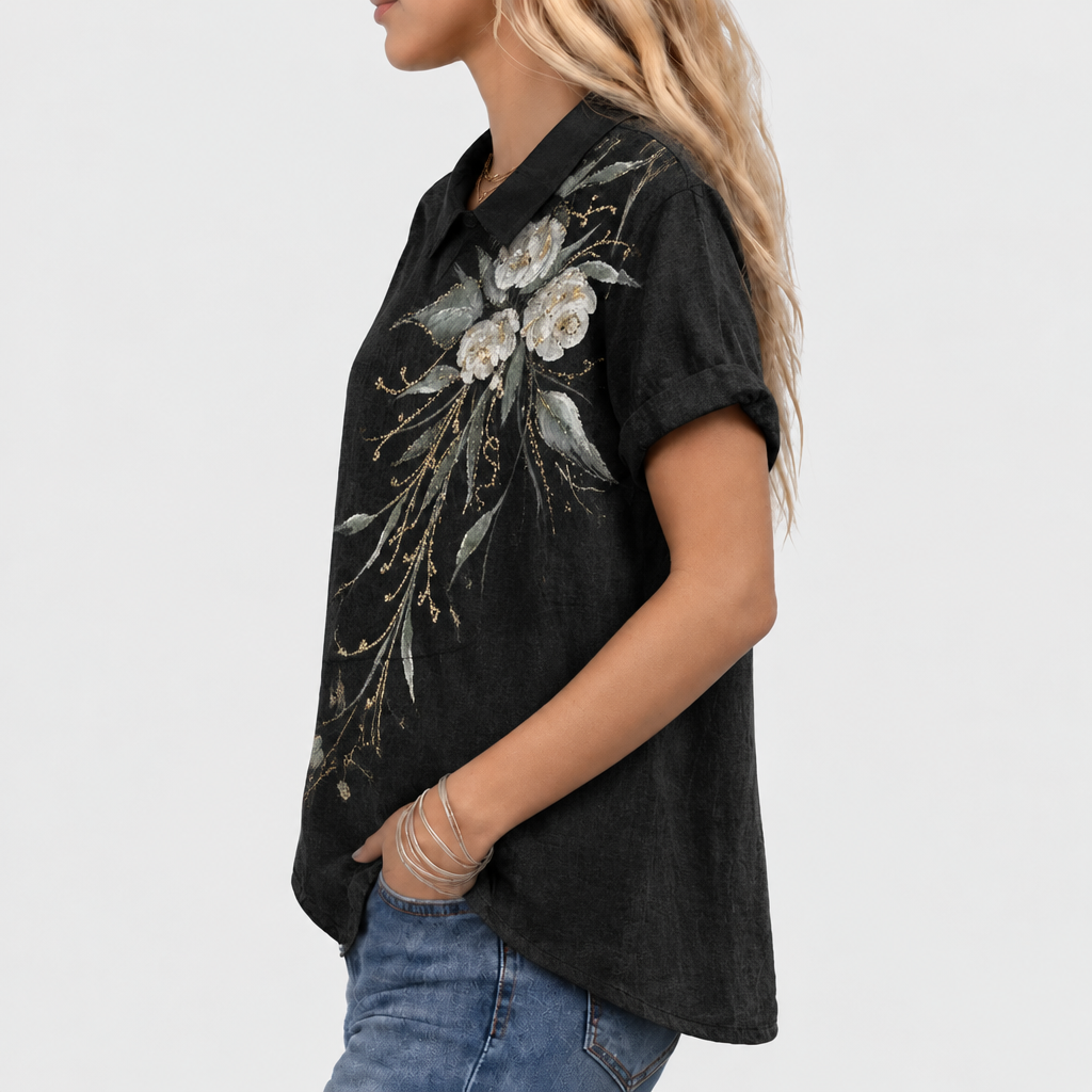 Geraldine | Dandelion Collared Top