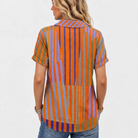 Leonie | Striped Collared Top