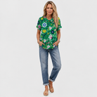 Blanche | Garden Collared Top