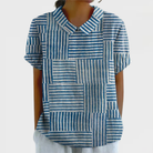 Sabine | Patchwork Collared Top