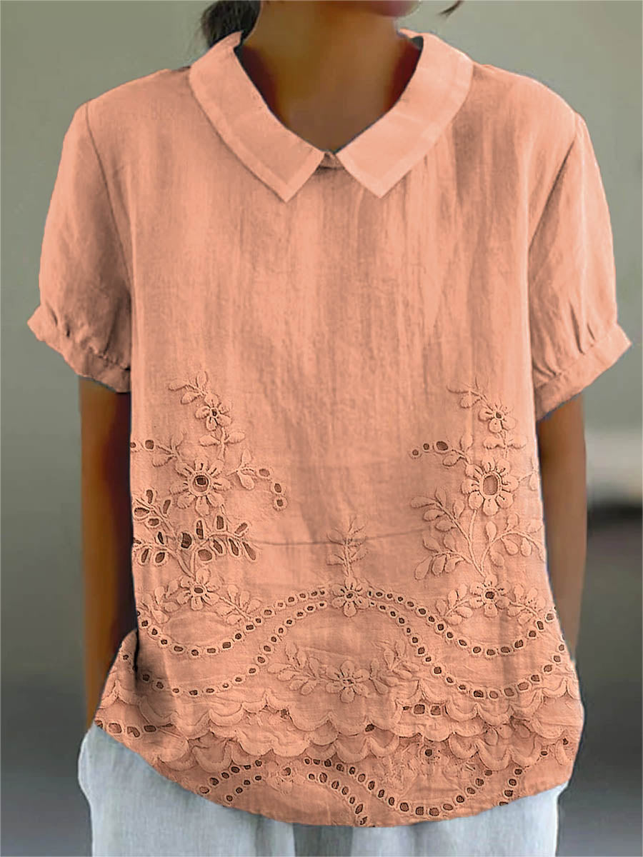 Clemency | Floral Collared Top