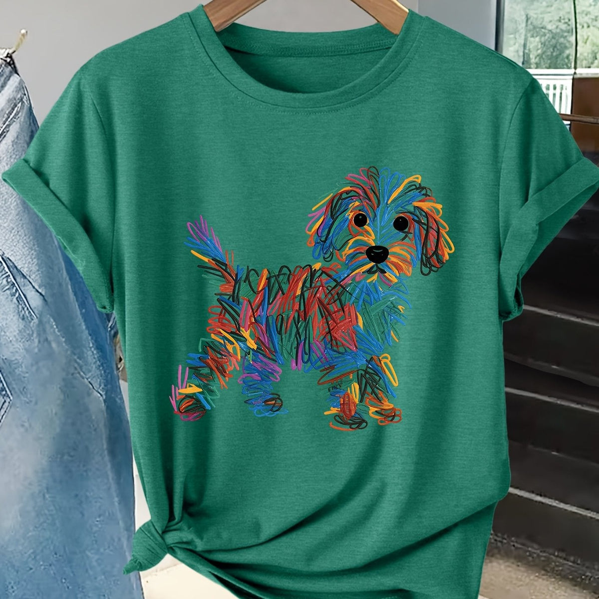 Pippa - Charming Dog Print Tee – view 13