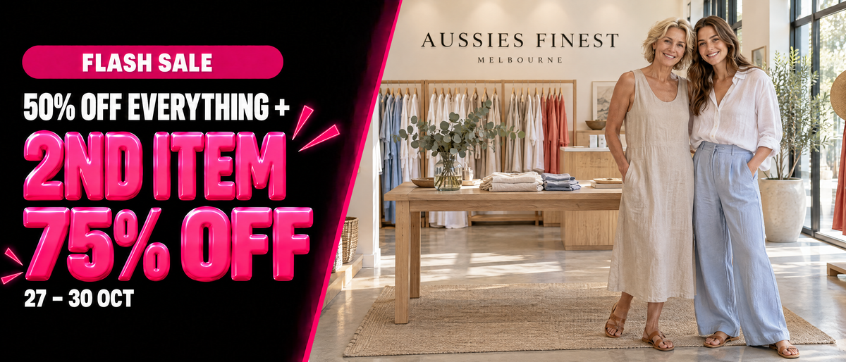 Flash Sale: 50% off everything + 2nd item 75% off, 27-30 Oct