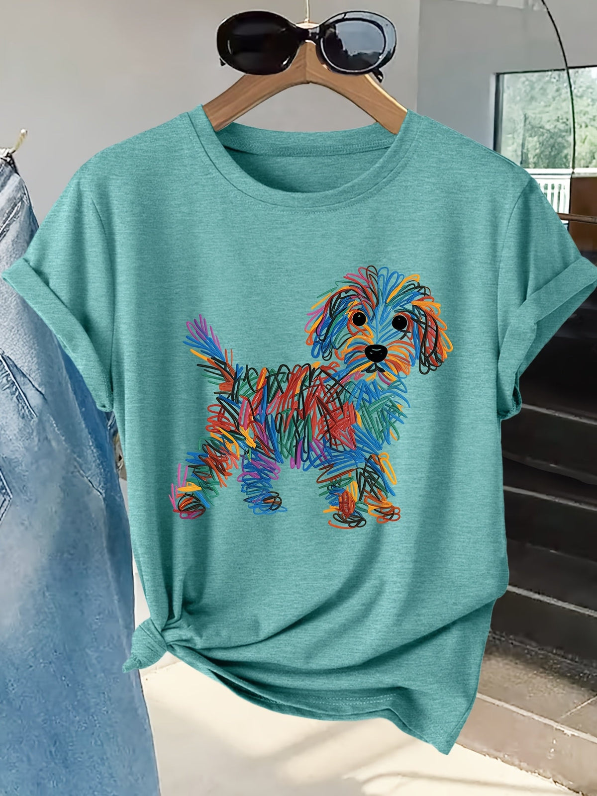 Pippa - Charming Dog Print Tee – view 9