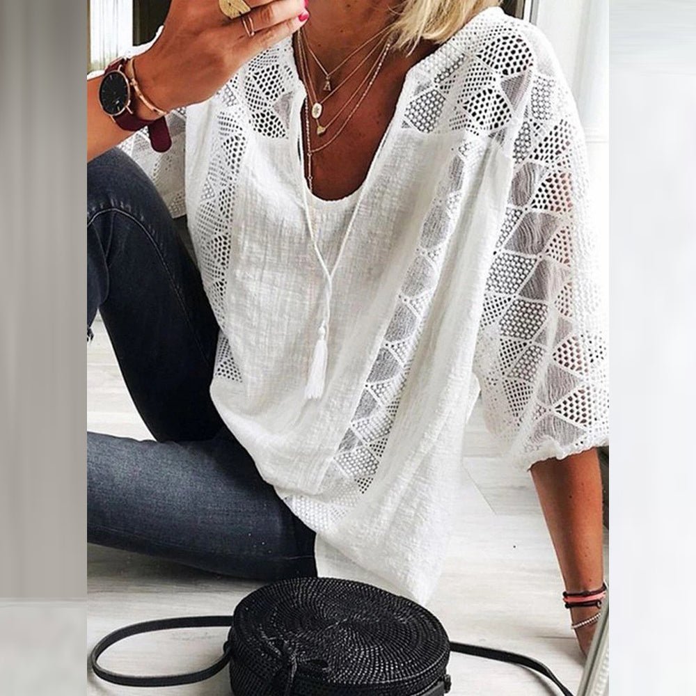 Evanna - Bohemian Crochet Blouse product image
