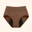 Rear view of the black Kaelin leak-proof underwear, emphasizing the full coverage and discreet silhouette.