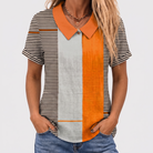 Kathleen | Colourblock Collared Top