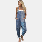 Doris | Blue Patchwork Overall