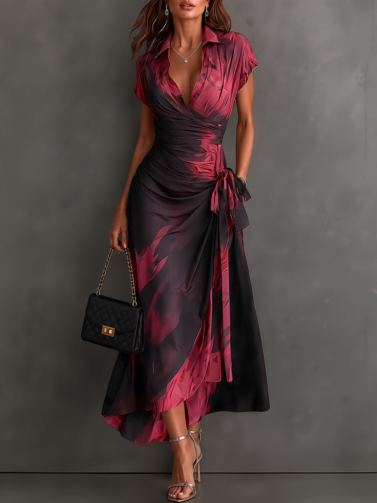 Aella - Artistic Print Maxi Dress product image