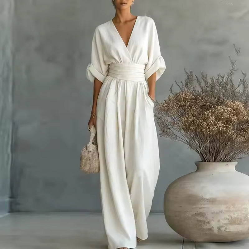 Persephone - Chic V-Neck Jumpsuit product image